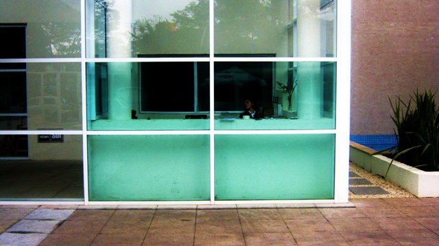 Vidro blindado em painel