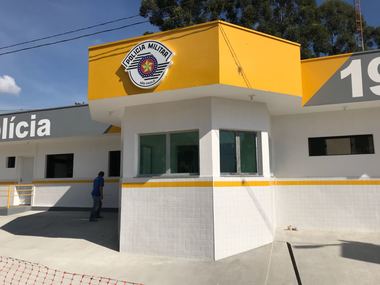 Blindagem de guarita para polícia militar Nível III